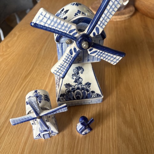 Vintage delft blue ceramic - blue,