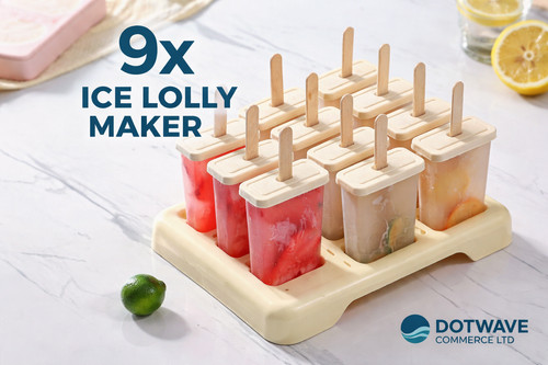 Ice lolly cream maker mold - cream,