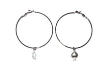Queen Of Spades Hoop Earrings BBC Hotwife Cuckold Swinger Lifestyle Jewellery