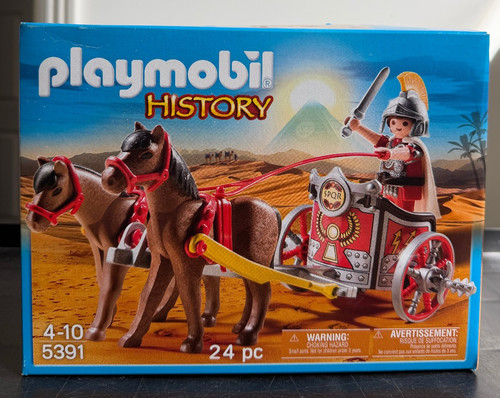Playmobil roman chariot - roman, action