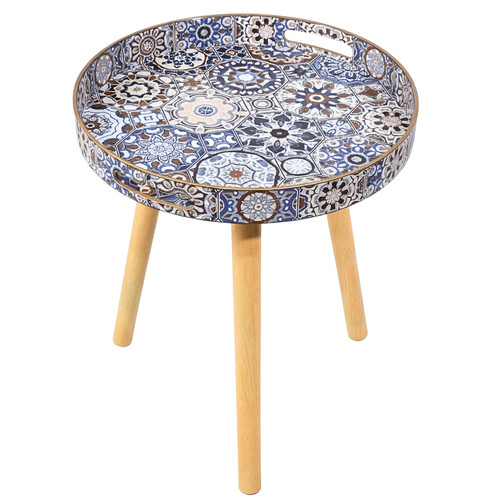 Moroccan mosaic round side - round,