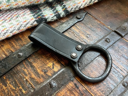 Axe frog belt - frog, leather