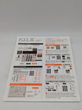 Manual ONLY Teenage Engineering EP-133 K.O. II sampler poster instruction sheet