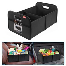 Collapsible Car Boot Organiser Storage with Non-Slip Base & Heavy-Duty Handle