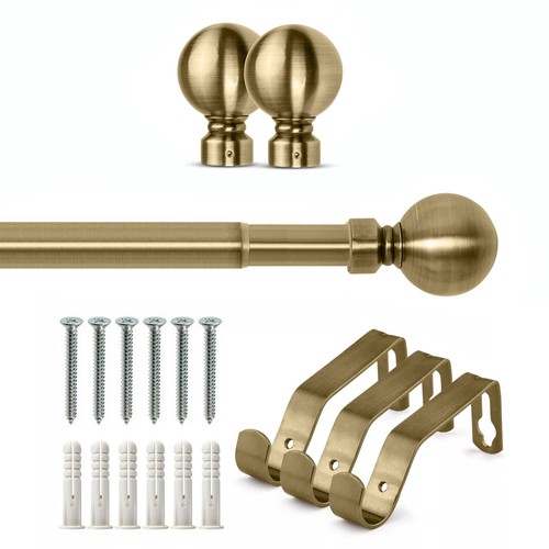 Extendable curtain poles - curtain, with
