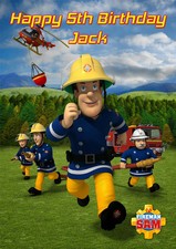 Fireman Sam Personalized Cake