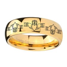 Claddagh Tungsten Men's Bands