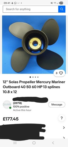 Solas propeller mercury - propeller,