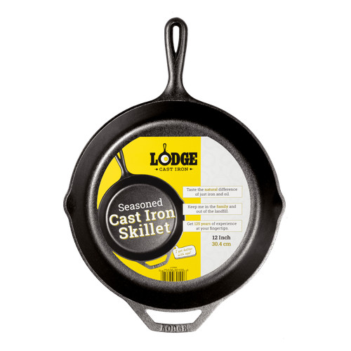 Lodge seasoned cast iron - lodge, 12"