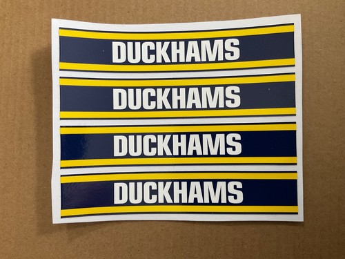 Duckhams oil decals 120mm x - 4x,