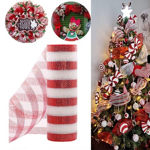 Red white candy cane deco - cane,