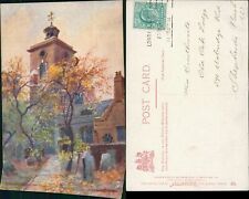 St Magnus the Martyr from Fish St Hill 1904 Machine Cancel Tucks Aquarette 6258