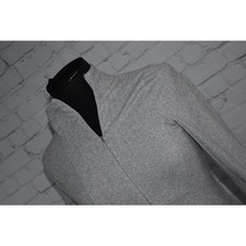 Kyodan Gym Shirt 1/4 Zip Womens Size XS Gray Herringbone Thumb Holes Polyester