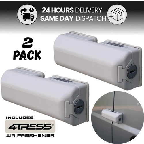 Van door security lock white - van,