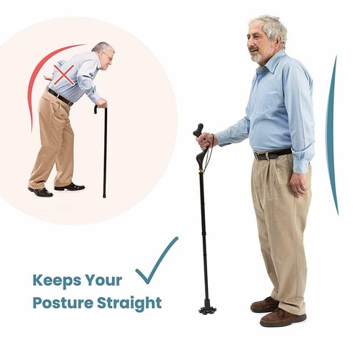 Posture walking stick cane - stick, for