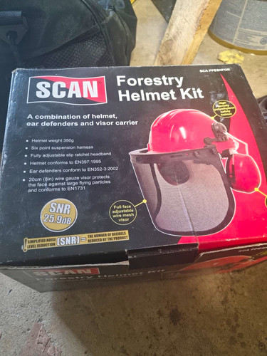 Scan red forestry helmet - forestry, kit