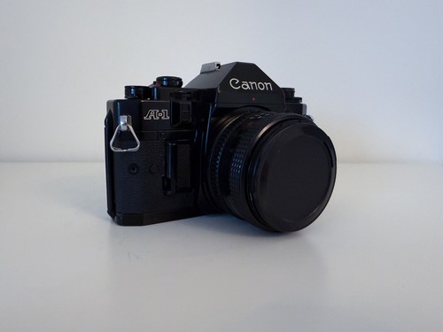Canon camera with 50mm - a-1,
