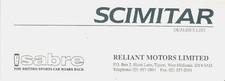 Reliant Scimitar 1400 & Sabre