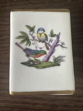 Herend Rothschild Birds Porcelain Matchbox Holder