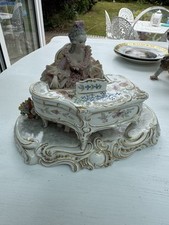 Vintage Irish Dresden MZ Porcelain Lace Figurine ,Stunning piece .