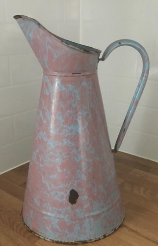 Vintage french pink enamel - vintage,