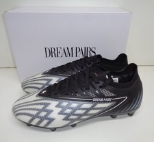 Mens Football Boots Black Firm Ground Sports Shoes RRP £40 New UK Size 7-10