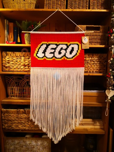 Lego macrame wall hanging - macrame,