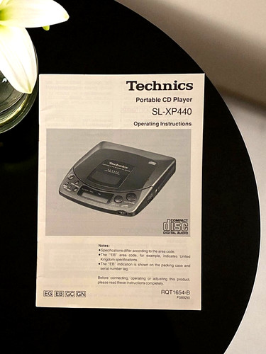 Technics portable player - cd,