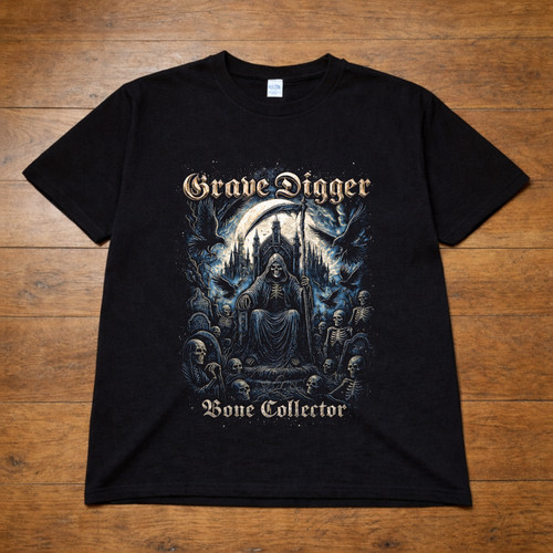 Grave digger bone collector - grave,