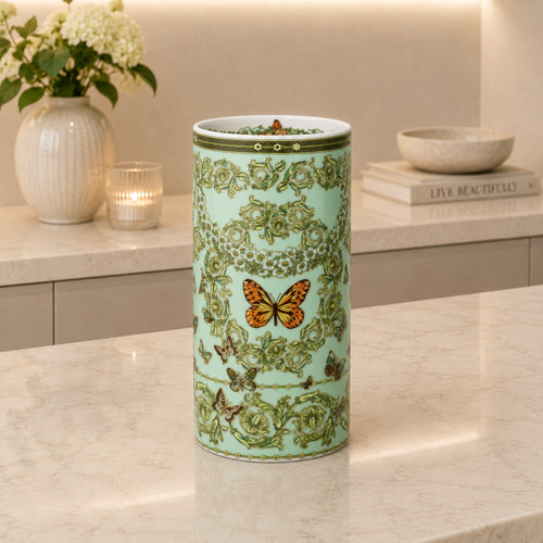 Versace jardin green vase - versace,