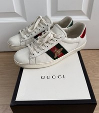 GUCCI Ace Trainers With Gold Bee - UK 6.5 / EUR 40.5