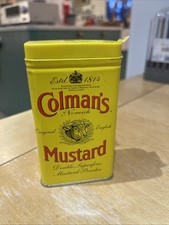Vintage Colman's of Norwich Mustard Tin with plastic lid 113g