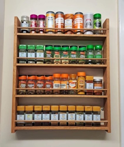 Solid oak spice - solid, shelf
