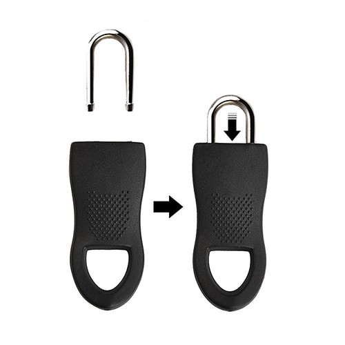 25mm black replacement zip - 25mm,