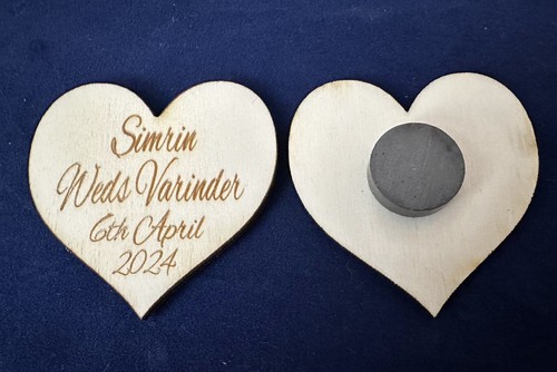 Personalised wooden hearts - personalised,