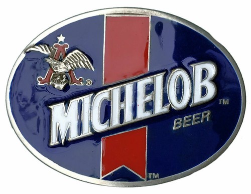 Budweiser michelob belt buckle - belt,