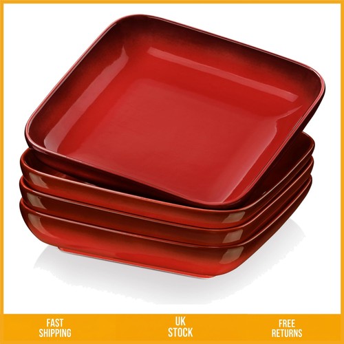 Vibrant square ceramic pasta - ceramic,