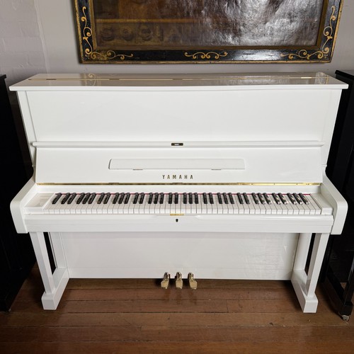 Yamaha upright piano white - u1,
