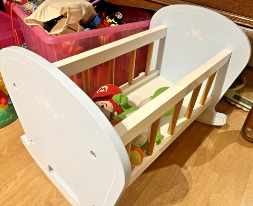 Gltc white wooden baby doll - gltc,