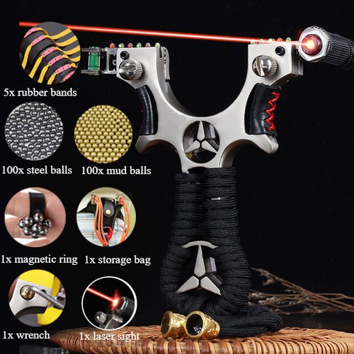 Powerful slingshot hunting - powerful,