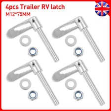 4PC Antiluce Drop Catch Anti-Luce Fasteners M12 x 75mm Tail Gate Trailers Gates