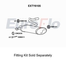 Rear muffler silencer insert - silencer,