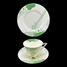 RARE ART DECO HAND PAINTED