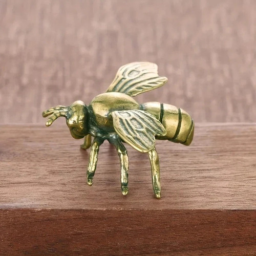 Solid brass honey - brass, figurine