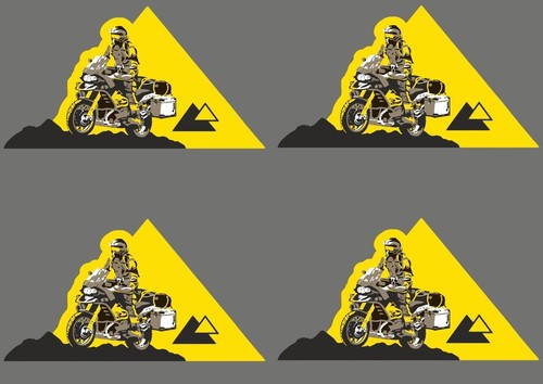 Touratech case box fork decals - touratech,