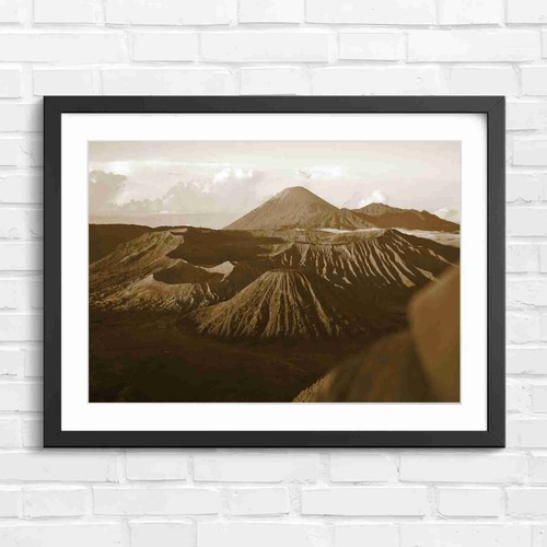 Javanese volcano range sunrise - volcano,