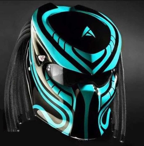 New predator motorcycle helmet - new,