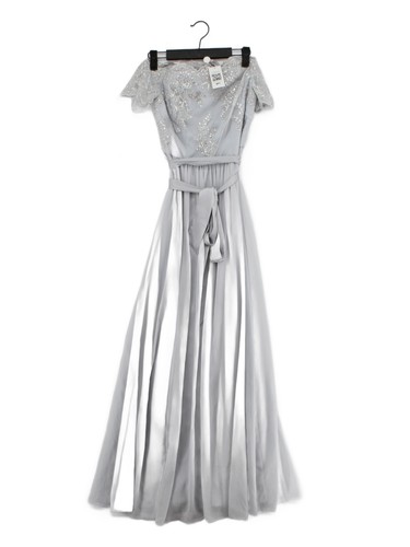 Coast maxi dress - in, silver
