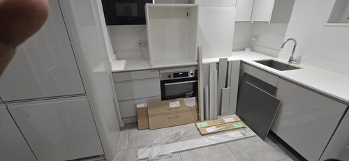 Wren pebble grey gloss - pebble, kitchen