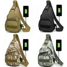 Men Small Chest Bag Pack Travel Sport Shoulder Sling Backpack Cross Body Outdoor